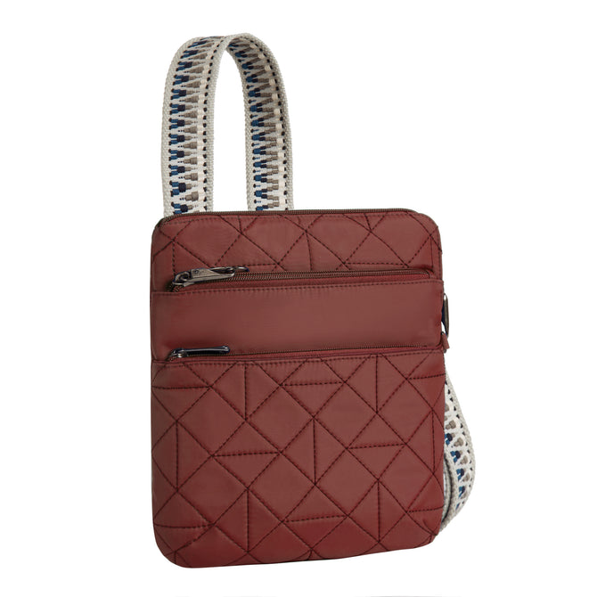 variant:46319049801920 Travelon Anti-Theft Boho Slim Crossbody Bag Paprika