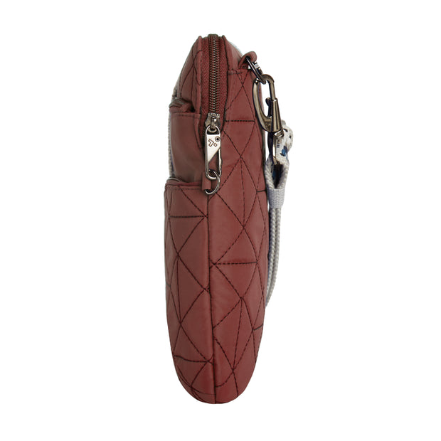 variant:46319049801920 Travelon Anti-Theft Boho Slim Crossbody Bag Paprika