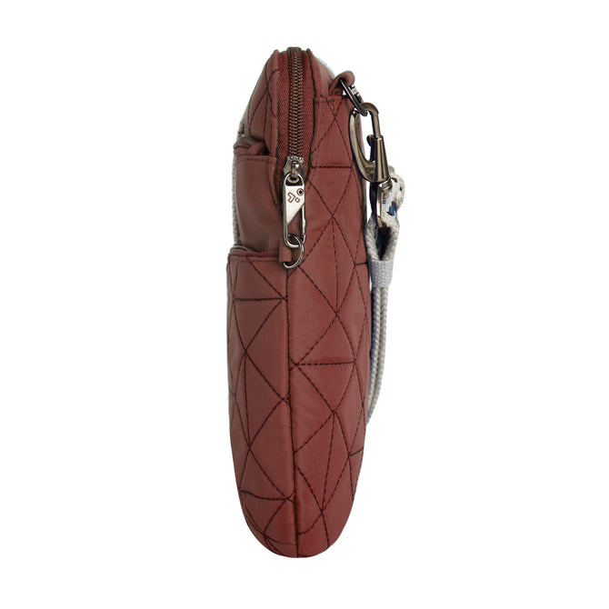 variant:46319049801920 Travelon Anti-Theft Boho Slim Crossbody Bag Paprika