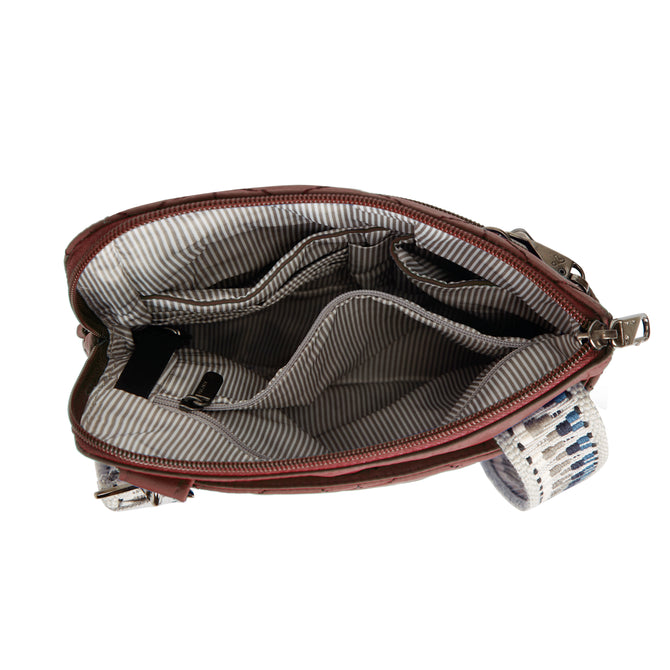 variant:46319049801920 Travelon Anti-Theft Boho Slim Crossbody Bag Paprika