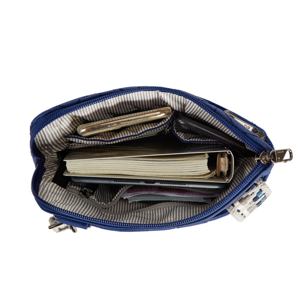 variant:46319049867456 Travelon Anti-Theft Boho Slim Crossbody Bag Lush Blue