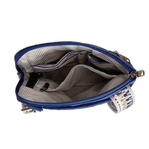 variant:46319049867456 Travelon Anti-Theft Boho Slim Crossbody Bag Lush Blue