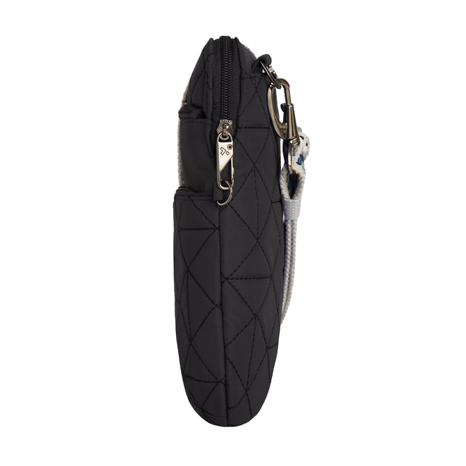 variant:42999670833344 Travelon Anti-Theft Boho Slim Crossbody Bag Black