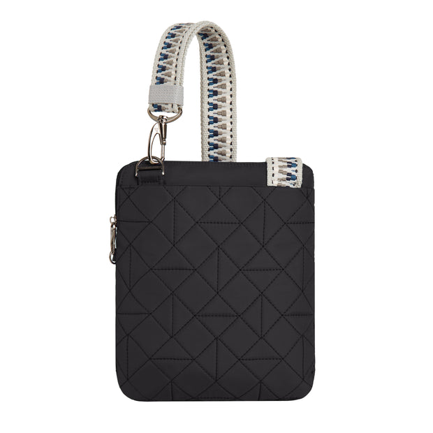 variant:42999670833344 Travelon Anti-Theft Boho Slim Crossbody Bag Black