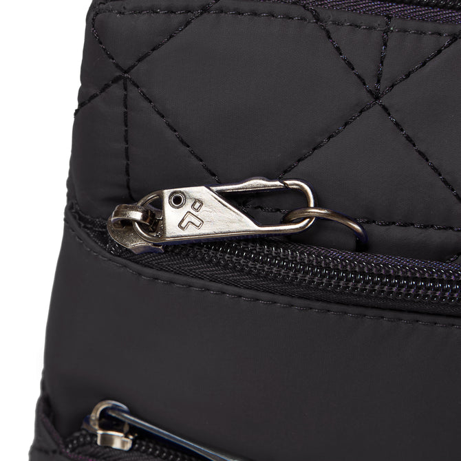 variant:42999670833344 Travelon Anti-Theft Boho Slim Crossbody Bag Black