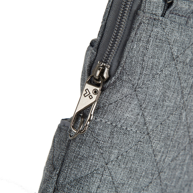 variant:42999670866112 Travelon Anti-Theft Boho Slim Crossbody Bag Gray Heather