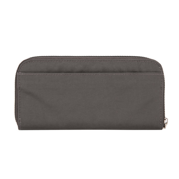 variant:42999671685312 Travelon - RFID Blocking Single Zip Wallet - Smoke