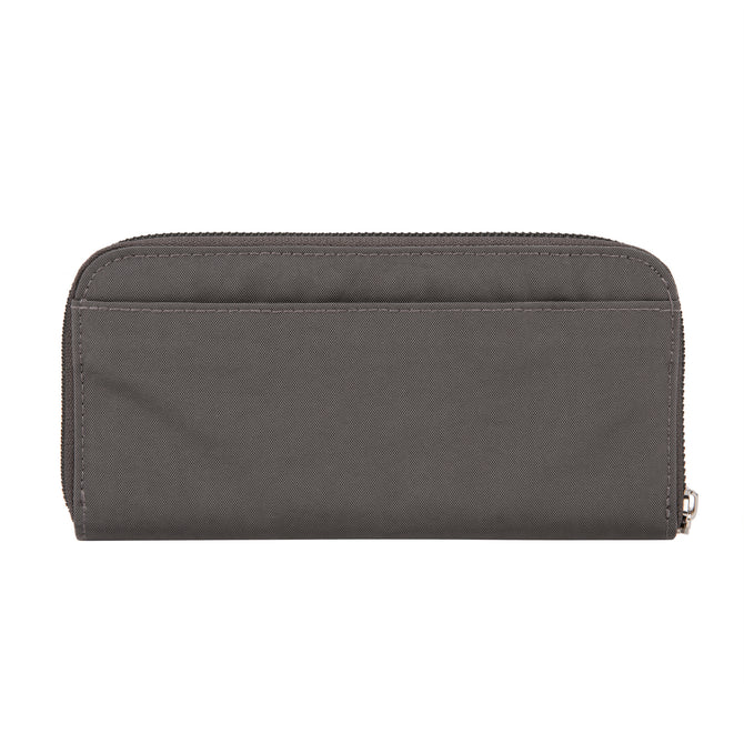 variant:42999671685312 Travelon - RFID Blocking Single Zip Wallet - Smoke