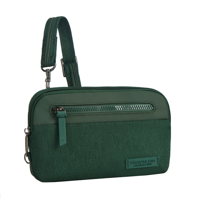 variant:46316577226944 Travelon Anti-Theft Metro Convertible Small Crossbody Forest Heather