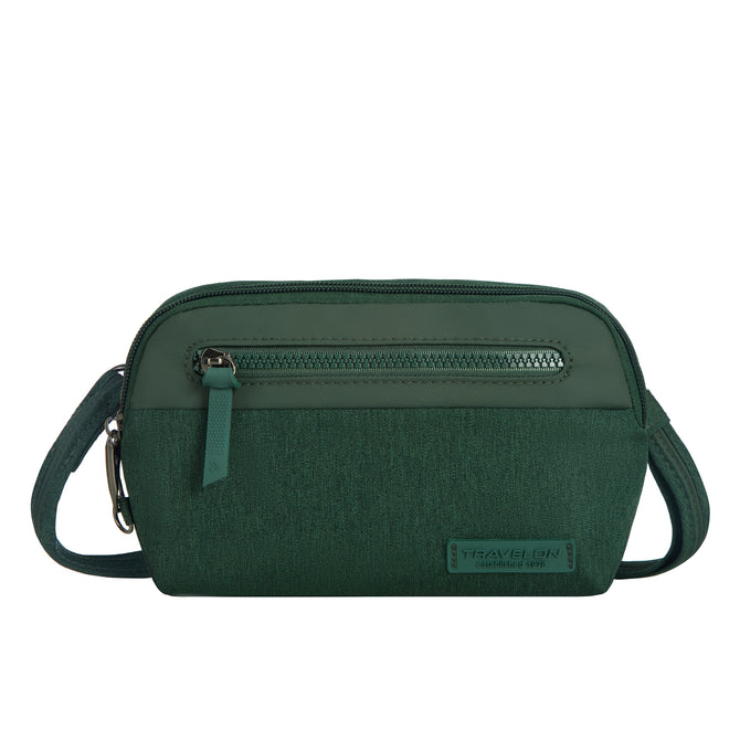 variant:46316577226944 Travelon Anti-Theft Metro Convertible Small Crossbody Forest Heather