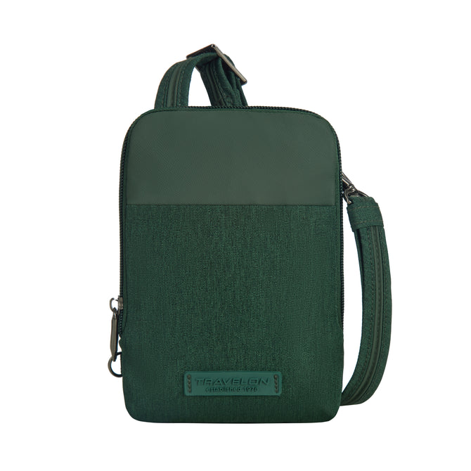 variant:46316776980672 Travelon Metro Anti-Theft Stadium Mini Crossbody Forest Heather