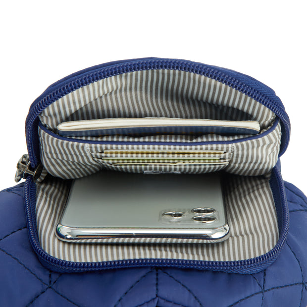 variant:025732061105 Travelon Boho Anti-Theft Insulated Water Bottle Tote
Lush Blue