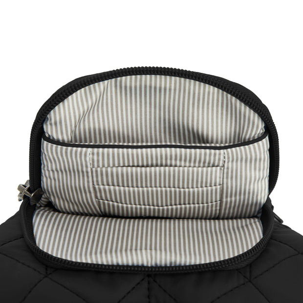 variant:42874894450880 Travelon Boho Anti-Theft Insulated Water Bottle Tote Black