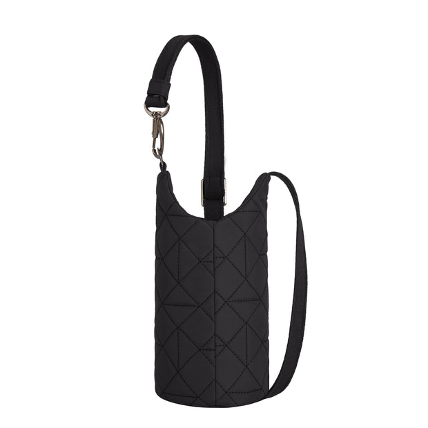 variant:42874894450880 Travelon Boho Anti-Theft Insulated Water Bottle Tote Black