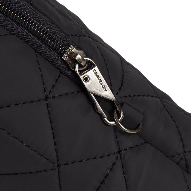 variant:42874894450880 Travelon Boho Anti-Theft Insulated Water Bottle Tote Black