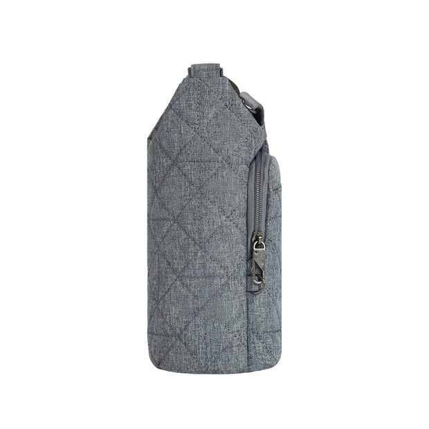 variant:42874894483648 Travelon Boho Anti-Theft Insulated Water Bottle Tote Gray Heather
