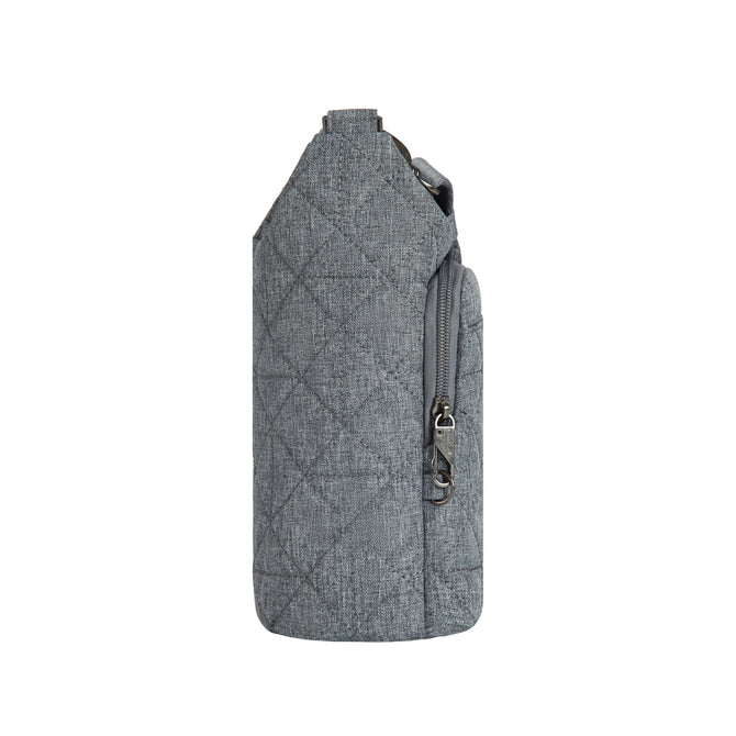 variant:42874894483648 Travelon Boho Anti-Theft Insulated Water Bottle Tote Gray Heather