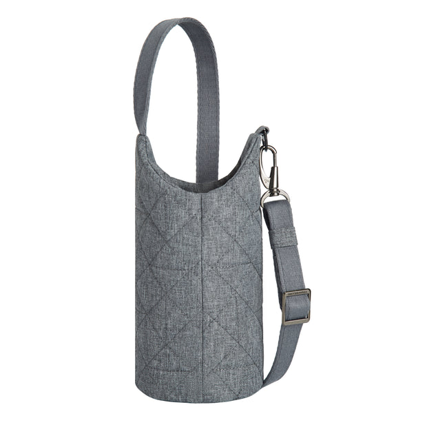 variant:42874894483648 Travelon Boho Anti-Theft Insulated Water Bottle Tote Gray Heather