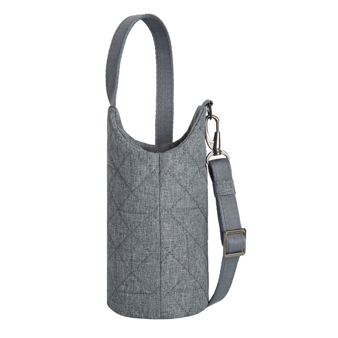 variant:42874894483648 Travelon Boho Anti-Theft Insulated Water Bottle Tote Gray Heather