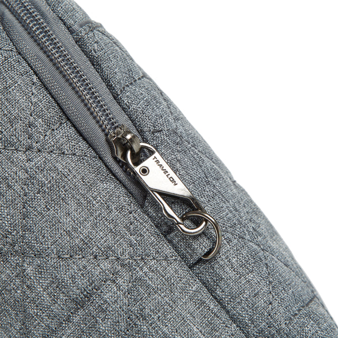 variant:42874894483648 Travelon Boho Anti-Theft Insulated Water Bottle Tote Gray Heather
