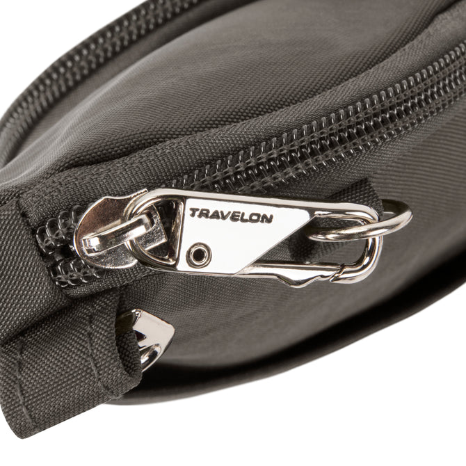 variant:46346502537408 travelon Anti-Theft Essentials Mini Asymmetric Crossbody smoke
