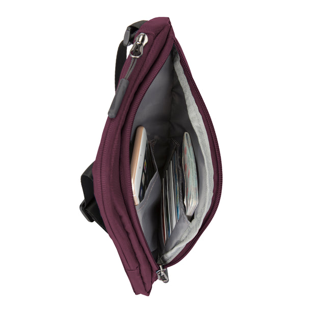 variant:46346340794560 travelon World Travel Essentials Slim Crossbody Bag blackberry