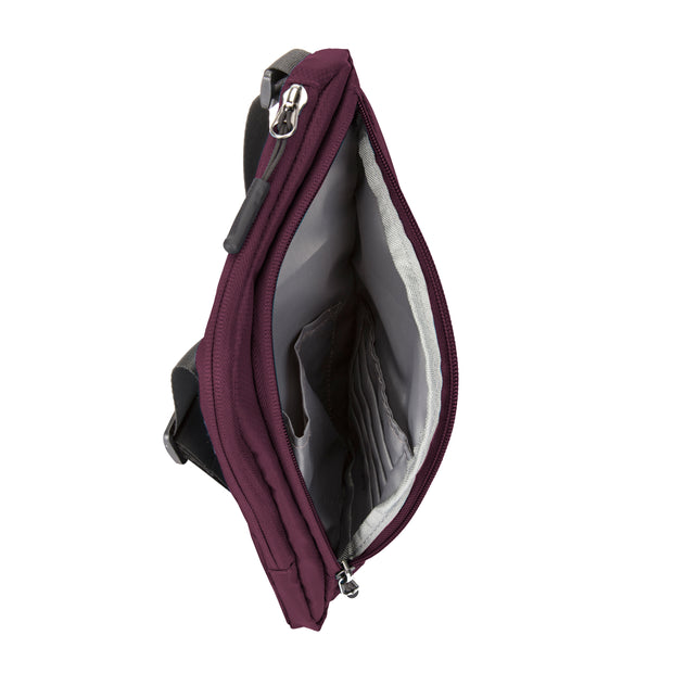 variant:46346340794560 travelon World Travel Essentials Slim Crossbody Bag blackberry