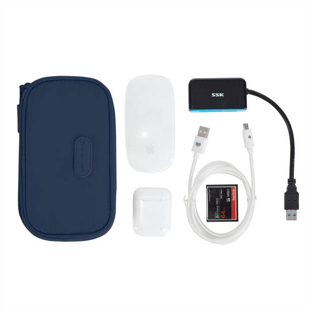 variant:46348681871552 Travelon 2-in-1 Jewelry & Tech Organizer Navy
