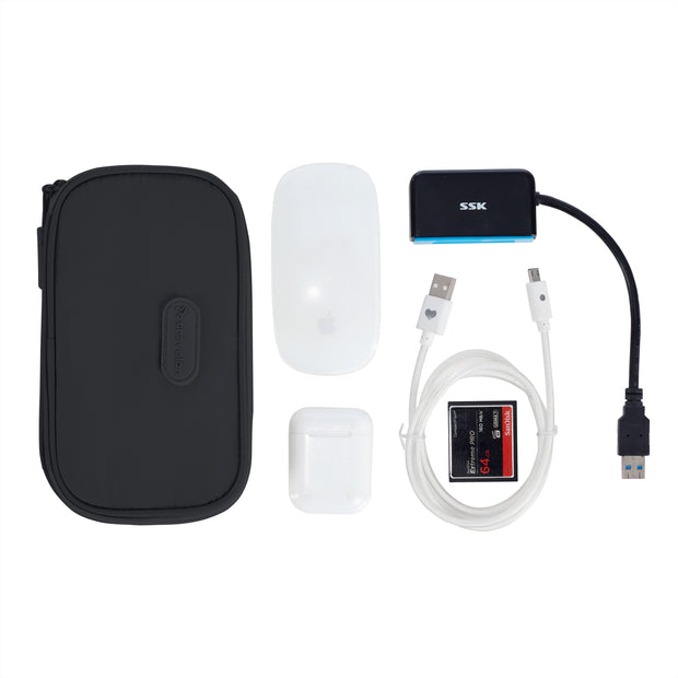 variant:46348684034240 Travelon 2-in-1 Jewelry & Tech Organizer Black