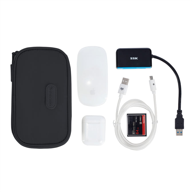 variant:46348684034240 Travelon 2-in-1 Jewelry & Tech Organizer Black
