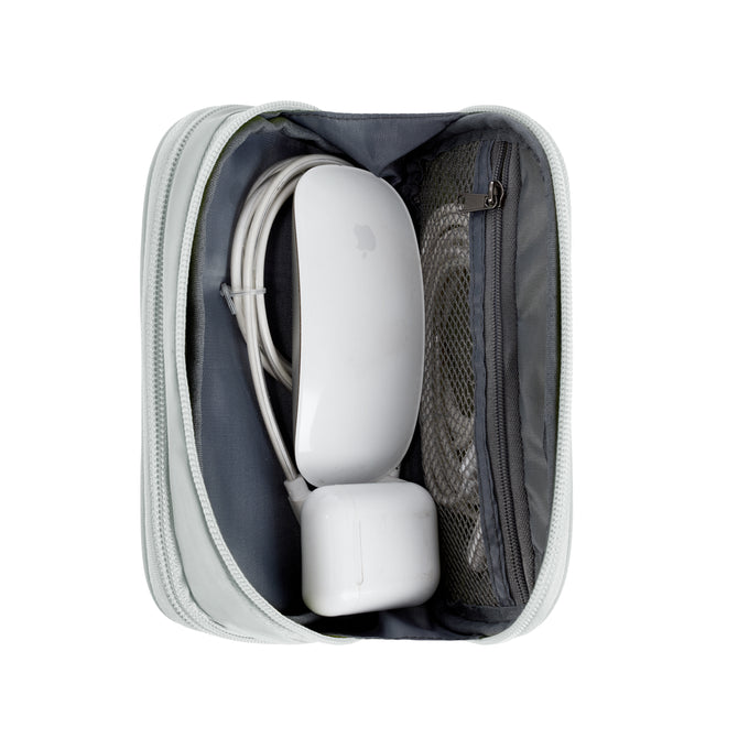 variant:46348684099776 Travelon 2-in-1 Jewelry & Tech Organizer Platinum
