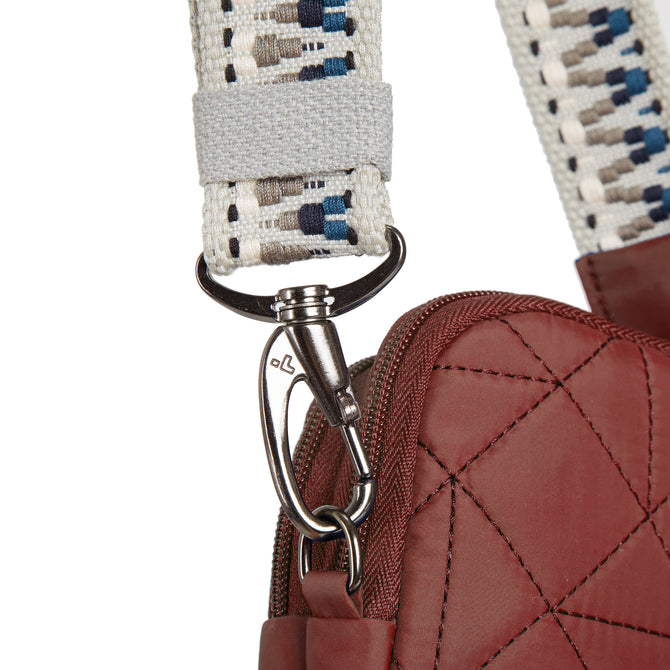 variant:46319321219264 Travelon Boho Anti-Theft 2 Compartment Phone Crossbody Paprika