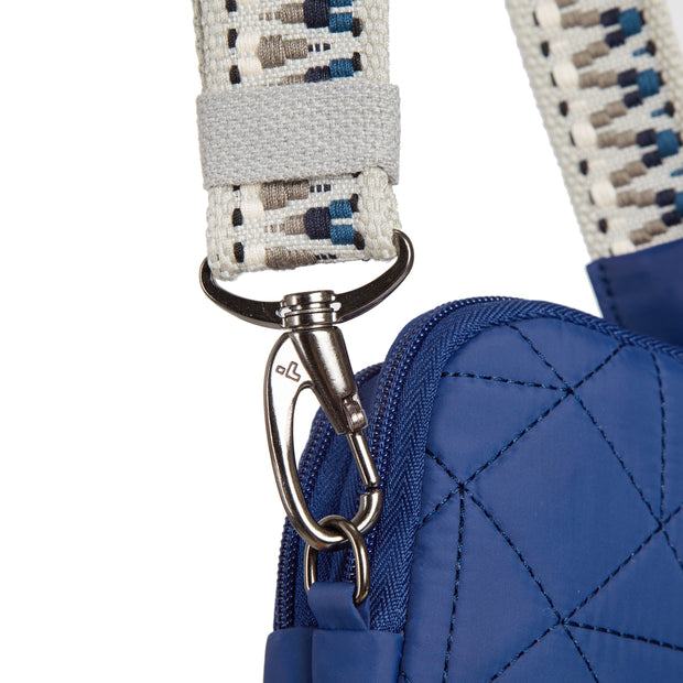 variant:46319321252032 Travelon Boho Anti-Theft 2 Compartment Phone Crossbody Lush Blue