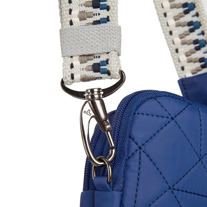 variant:46319321252032 Travelon Boho Anti-Theft 2 Compartment Phone Crossbody Lush Blue