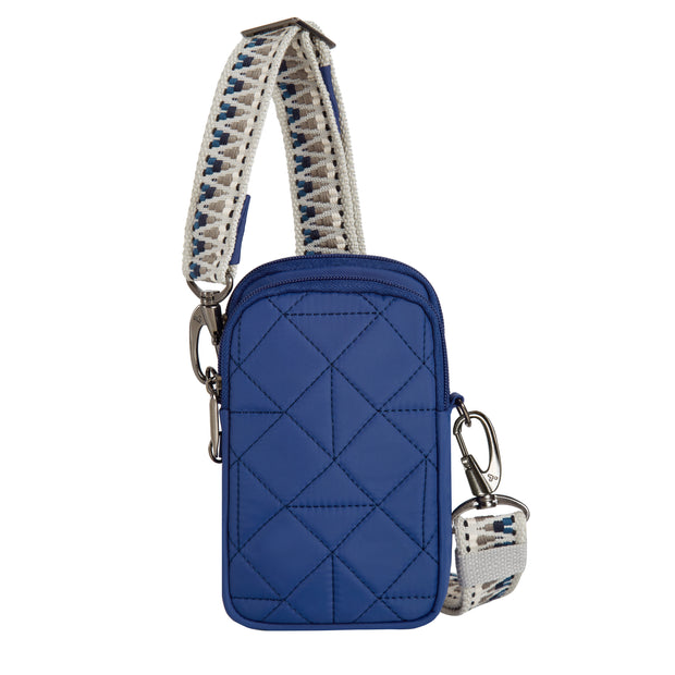 variant:46319321252032 Travelon Boho Anti-Theft 2 Compartment Phone Crossbody Lush Blue