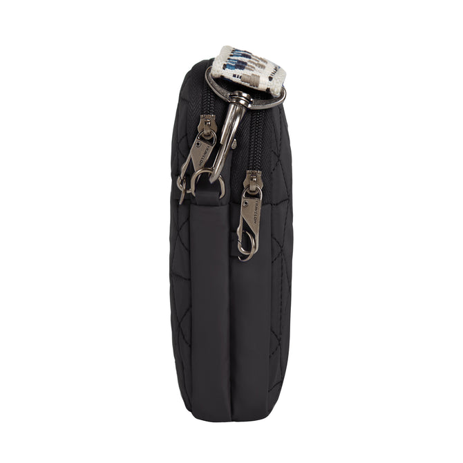 variant:46319321284800 Travelon Boho Anti-Theft 2 Compartment Phone Crossbody Black