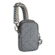 variant:46319321317568 Travelon Boho Anti-Theft 2 Compartment Phone Crossbody Gray Heather