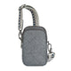 variant:46319321317568 Travelon Boho Anti-Theft 2 Compartment Phone Crossbody Gray Heather
