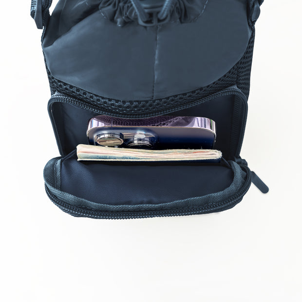 variant:46346661003456 Travelon Pi Gogo Insulated Water Bottle Tote Navy