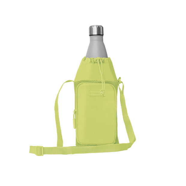 variant:46346661068992 Travelon Pi Gogo Insulated Water Bottle Tote Lime