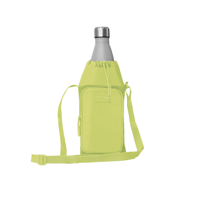 variant:46346661068992 Travelon Pi Gogo Insulated Water Bottle Tote Lime