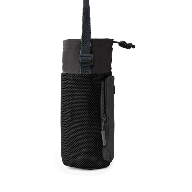 variant:46346661134528 Travelon Pi Gogo Insulated Water Bottle Tote Black