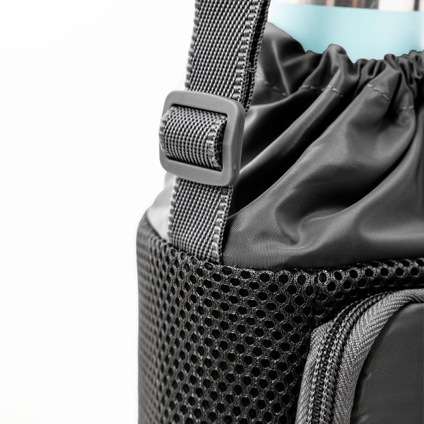 variant:46346661134528 Travelon Pi Gogo Insulated Water Bottle Tote Black