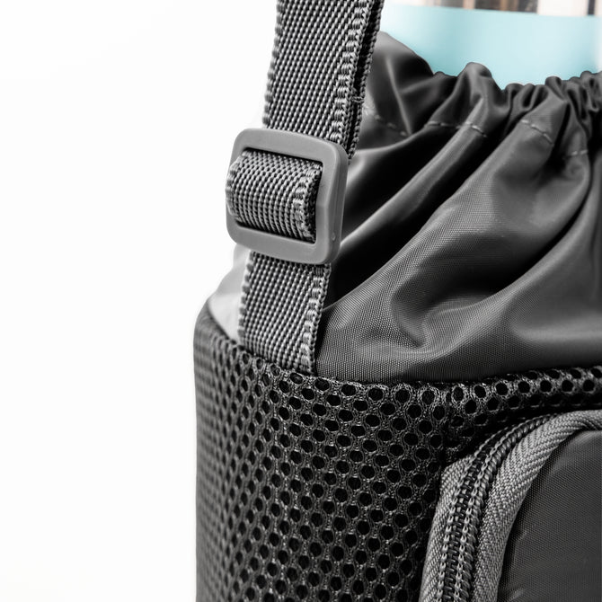 variant:46346661134528 Travelon Pi Gogo Insulated Water Bottle Tote Black