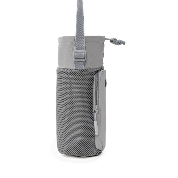 variant:45093668847808 Travelon Pi Gogo Insulated Water Bottle Tote Graphite