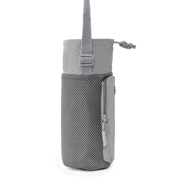 variant:45093668847808 Travelon Pi Gogo Insulated Water Bottle Tote Graphite