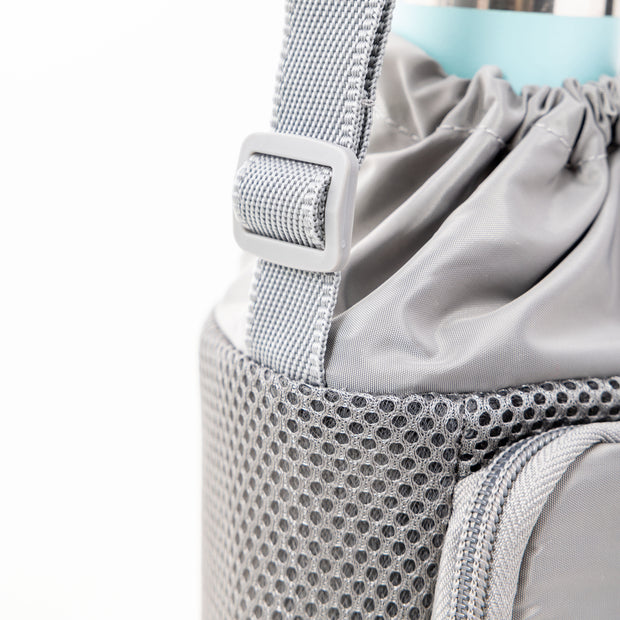 variant:45093668847808 Travelon Pi Gogo Insulated Water Bottle Tote Graphite