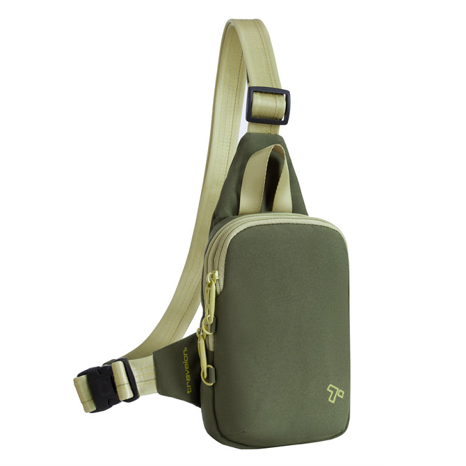 variant:46205346054336 Travelon The Voyages Anti-Theft Compact Sling Olive