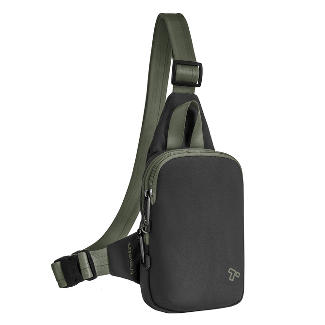 variant:46205346087104 Travelon The Voyages Anti-Theft Compact Sling Black