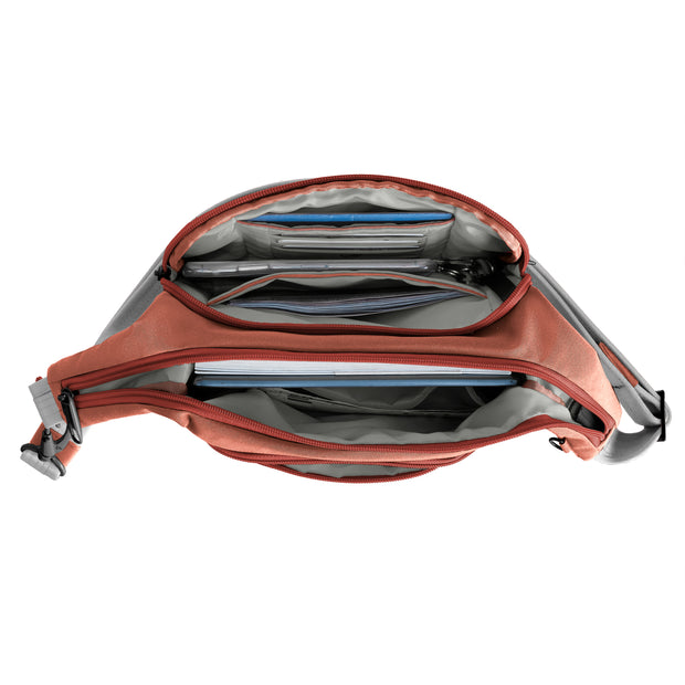 variant:46205588734144 Travelon Voyages Anti-Theft East/West Crossbody Terracota